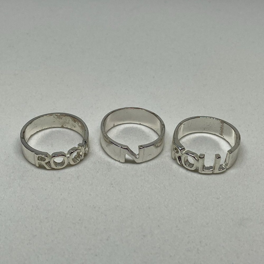 Rock N Roll Stackable Ring Set (3 pcs)